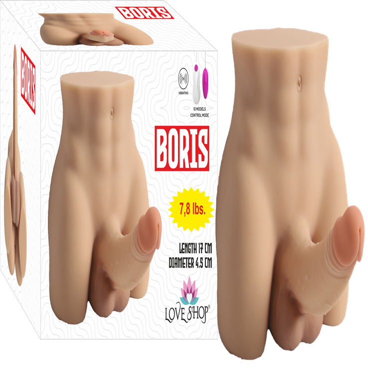 Boris Titreşimli Realistik Kalça Penis