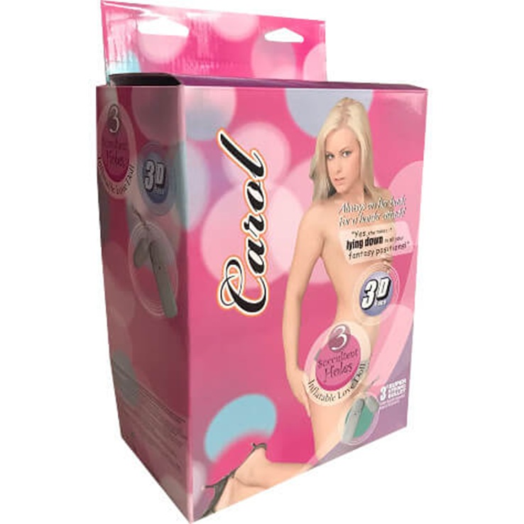 Caroll Saçlı Şişme Manken