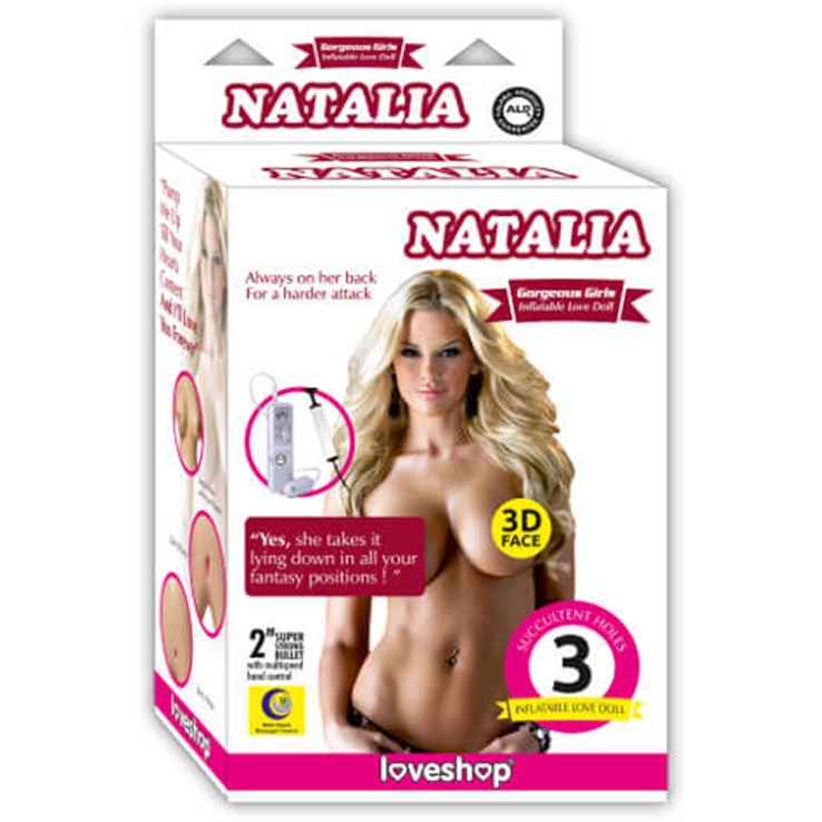 Natalia Saçlı Şişme Manken