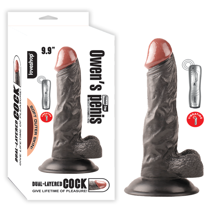 Owen's Titreşimli Realistik Zenci Penis