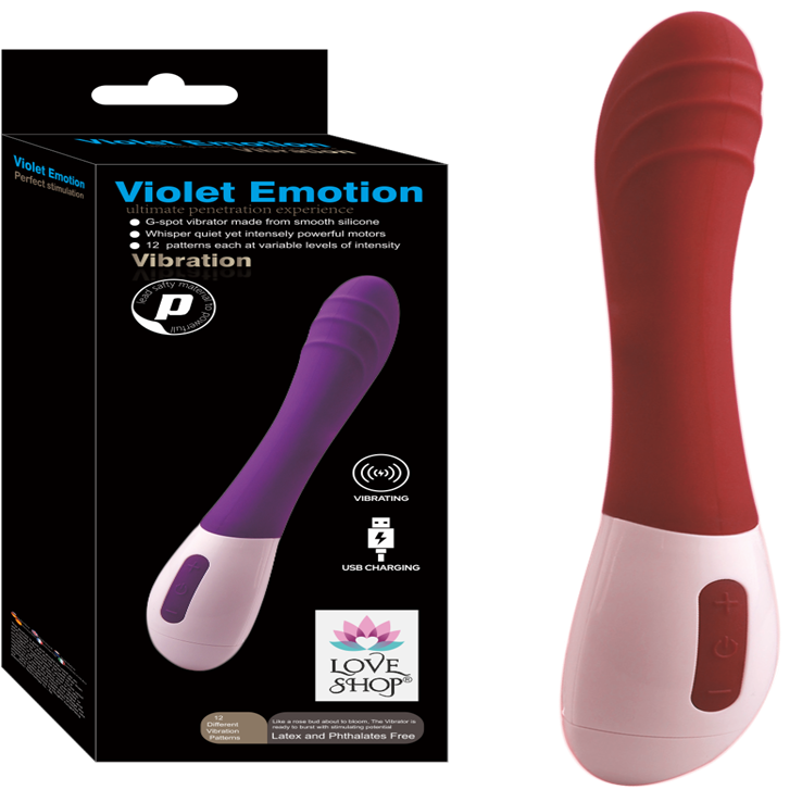 Violet Emotion Vibratör 20 cm