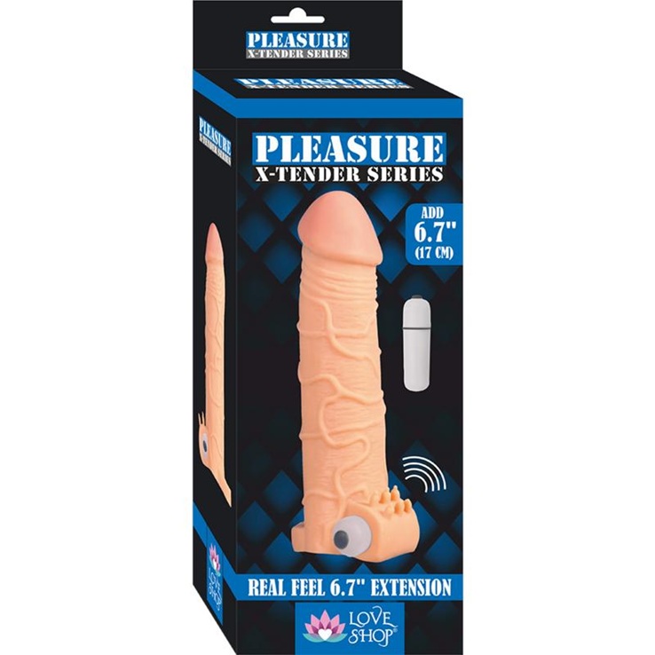 X-Tender Titreşimli Penis Kılıfı 17 cm