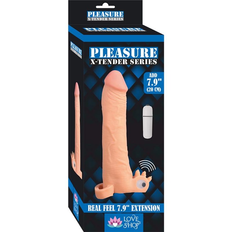 X-Tender Titreşimli Penis Kılıfı 20 cm