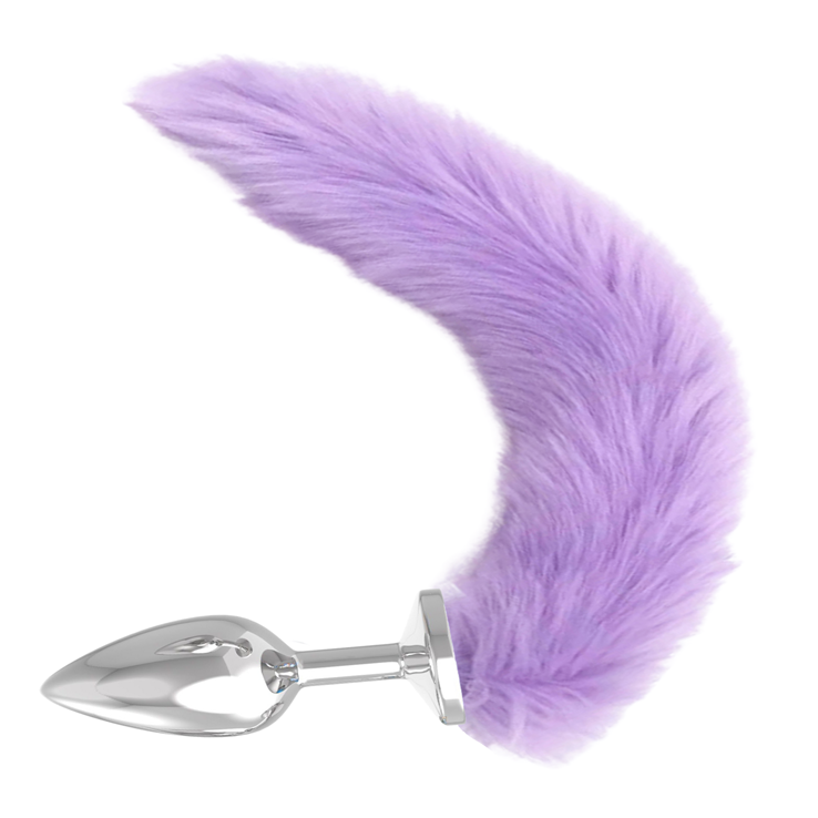 Lila Kuyruklu Metal Anal Plug