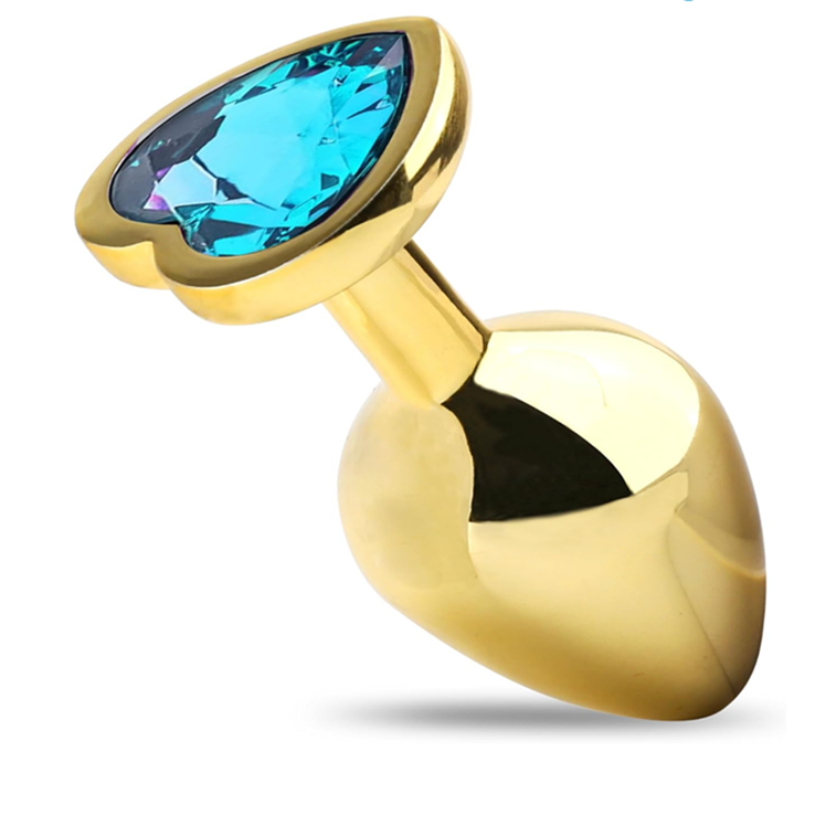 Metal Anal Plug Orta Boy Gold