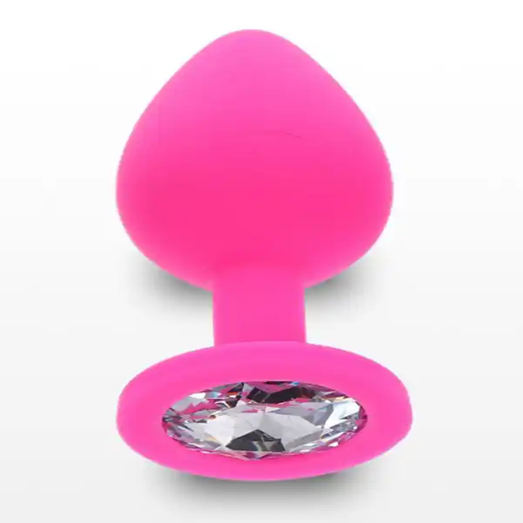 Silicone Anal Plug Pembe