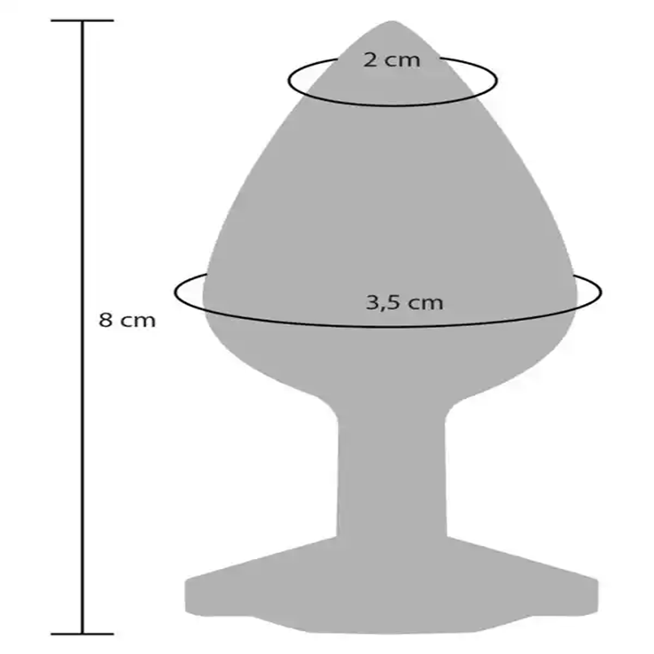 Silicone Anal Plug Pembe