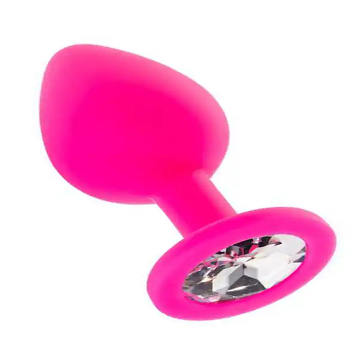 Silicone Anal Plug Pembe