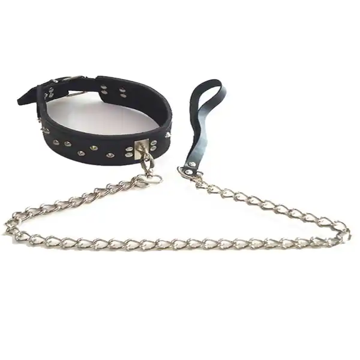 Deri Boyun Tasması Siyah