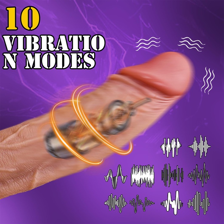 Telefon Kontrollü Hareketli Gerçekçi Dildo Vibratör