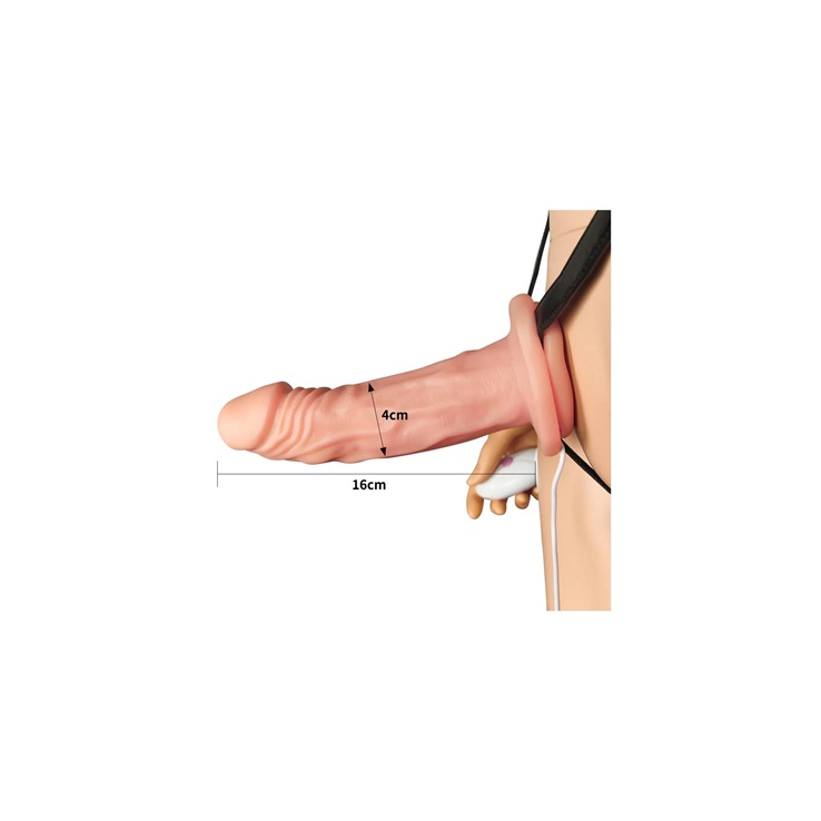 Titreşimli İçi Boş Belden Bağlamalı Penis